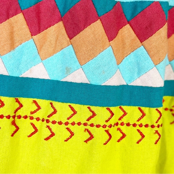 GUC Anthro Leifsdottir Ribboned Quilotoa Strapless Mini Cotton Dress - Picture 14 of 16